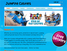 Tablet Screenshot of jumpingcastles.com.hk
